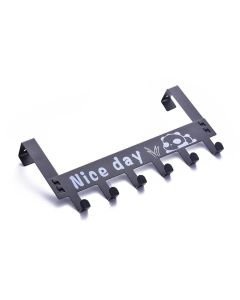 Heavy Duty Carbon Steel Over Door Hanger for Clothes | No Drill Hanging Hooks for Bathroom, Bedroom, Kitchen | Towel, Scarf, Coat Holder | Removable Door Hook Rack
