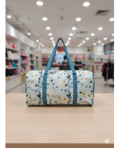 Floral Foam Travel & Gym Duffel Bag &ndash; Lightweight Multi-Purpose Shopping, Weekend & Daily Carry Bag for Men & Women