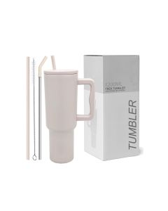 Tumbler with lid and Straw 1200ML Cup Stainless Steel Vacuum Insulated Tumbler for Water, Iced Tea or Coffee 1.2L Office Gym Travelling Purple Lavender Mist