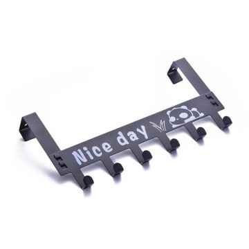 Heavy Duty Carbon Steel Over Door Hanger for Clothes | No Drill Hanging Hooks for Bathroom, Bedroom, Kitchen | Towel, Scarf, Coat Holder | Removable Door Hook Rack